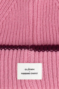 FC X CLOIMH Chunky Wool Beanie | Pink/Burgundy