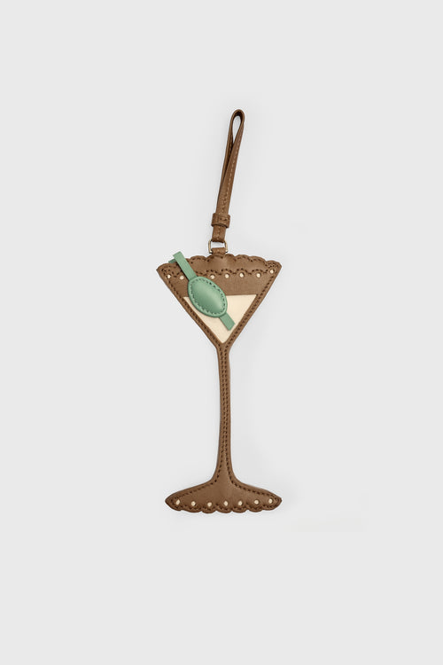 Cocktail Glass Bag Charm | Cognac