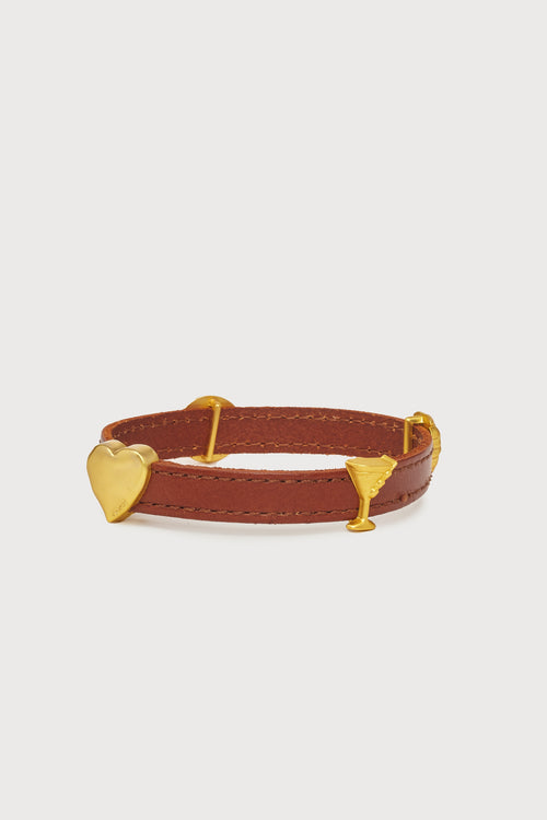 Charm Bracelet | Cognac