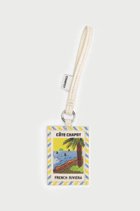Postcard Bag Charm | Cosy White