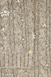 Fenna Scarf | Dark Oatmeal Melange