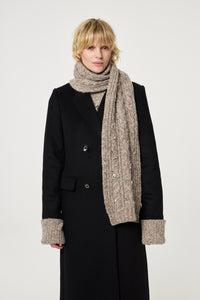 Fenna Scarf | Dark Oatmeal Melange