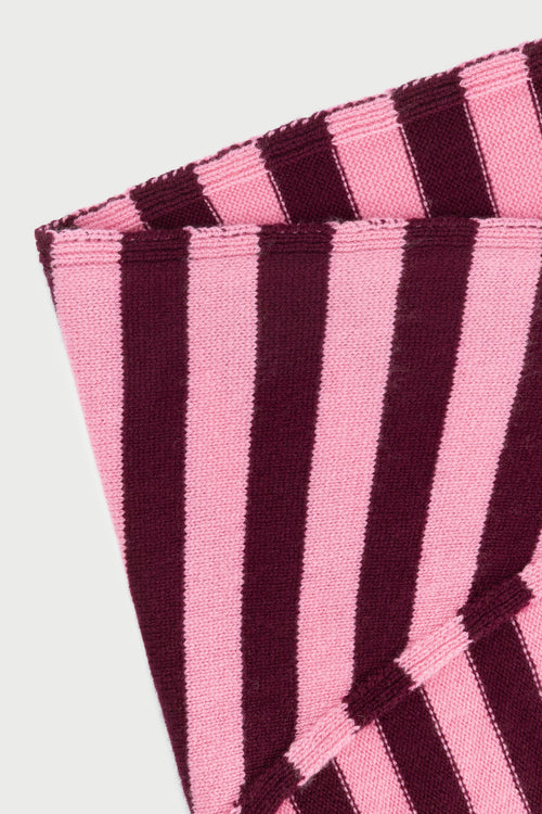 FC X CLOIMH Wool Triangle Scarf | Burgundy/Pink