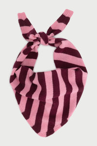 FC X CLOIMH Wool Triangle Scarf | Burgundy/Pink