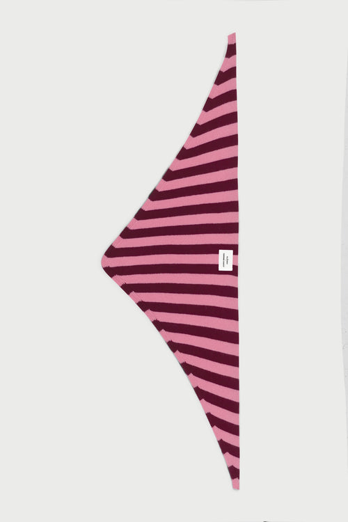 FC X CLÒIMH Wool Triangle Scarf | Burgundy/Pink