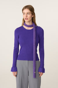 Coco Slim Scarf | Deep Purple