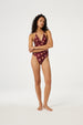 Nine Swimsuit | Cocoa/Cosy White