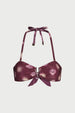 Nadine Bikini Top | Cocoa/Cosy White
