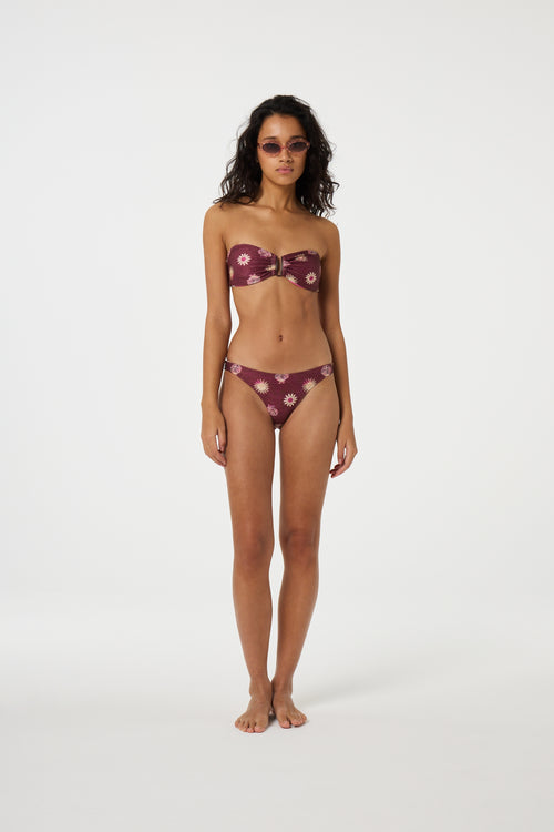 Nadine Bikini Bottom | Cocoa/Pink Craze