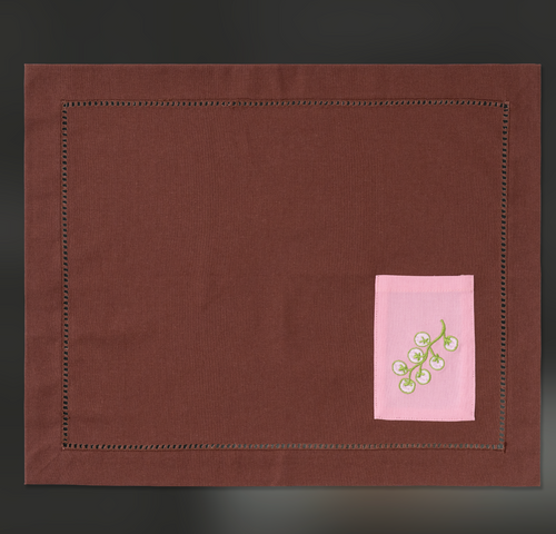 FC X Kulu Club Pocket Placemats | Brown/Pink