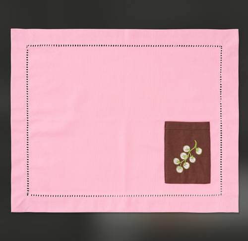 FC X Kulu Club Pocket Placemats | Brown/Pink