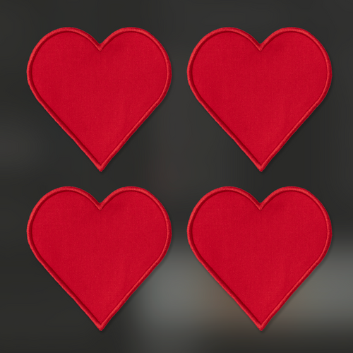 FC X Kulu Club Heart Coasters | Red
