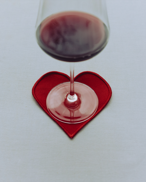 FC X Kulu Club Heart Coasters | Red