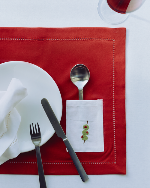 FC X Kulu Club Pocket Placemats | Red/White