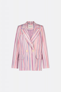 Benny Blazer | Cream White/Pink Can
