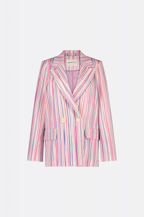Benny Blazer | Cream White/Pink Can