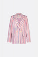 Benny Blazer | Cream White/Pink Can