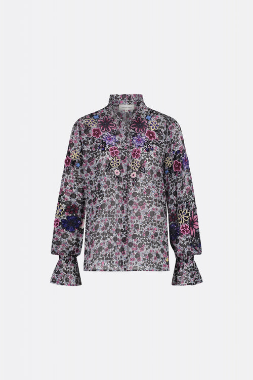 Bahia Blouse | Warm White/Antra