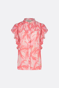 Bibi Blouse | Pink Grapefruit/Char