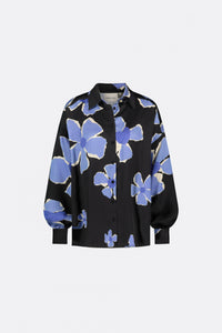Gabriel Blouse | Black/Cornflower Blu