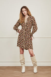Frida Bow Dress | Creme Brulee/Ra Ra R