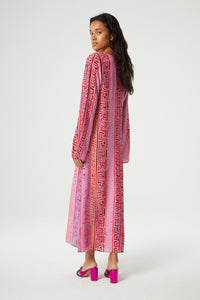 Renee Dress | Pink Candy/Cornflowe