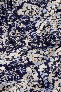 Daila broderie  Dress | Navy/Warm White