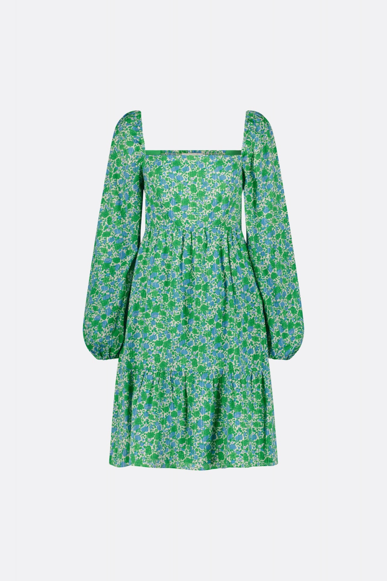 Viola Mini Dress | Green Apple/Blue Dre