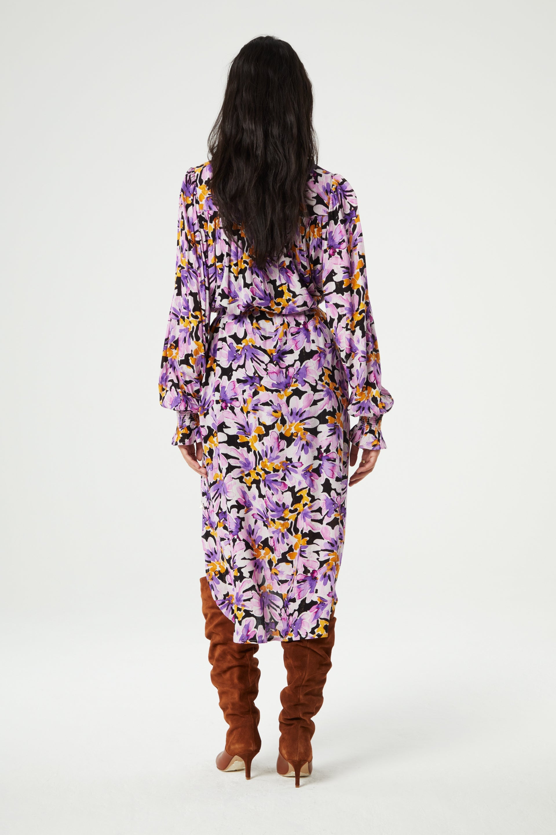 Willow Dress | Cookie Caramel/Grape