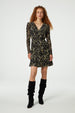 Flake Dress | Black/Dijon Yellow