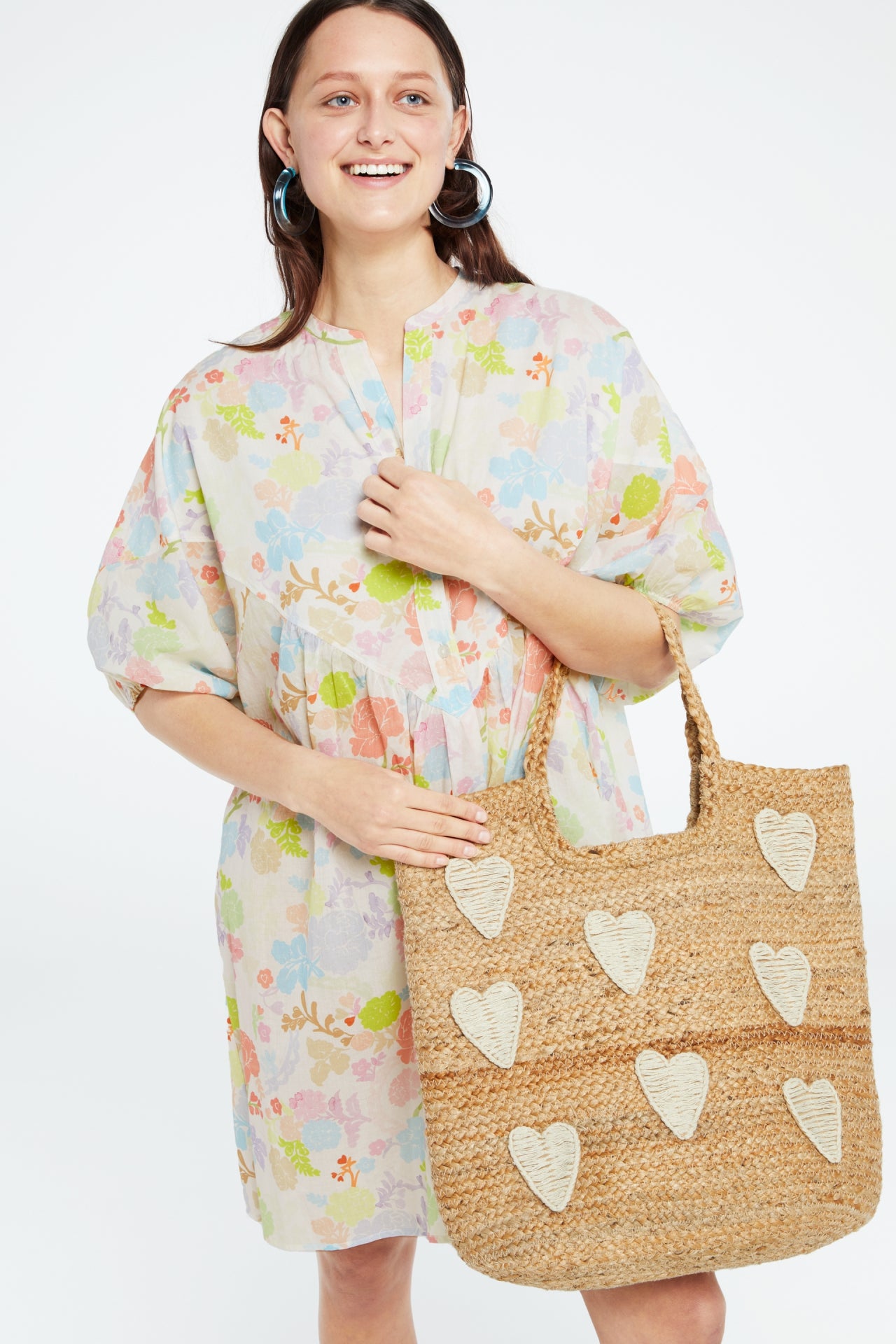 Dover Resort Dress | Cream White/Pink Pap