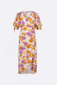 Hannah Dress | Mimosa/Cream White