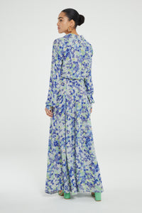 Lira Dress | Riad Blue/Acapulco G