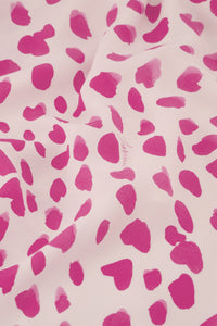 Archana Butterfly Dress | Cream White/Hot Pink