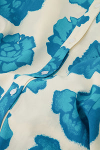 Boyfriend Dress | Azure Blue/Cream Whi
