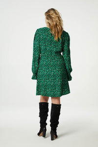 Vanessa dress | Feeling Green/Black