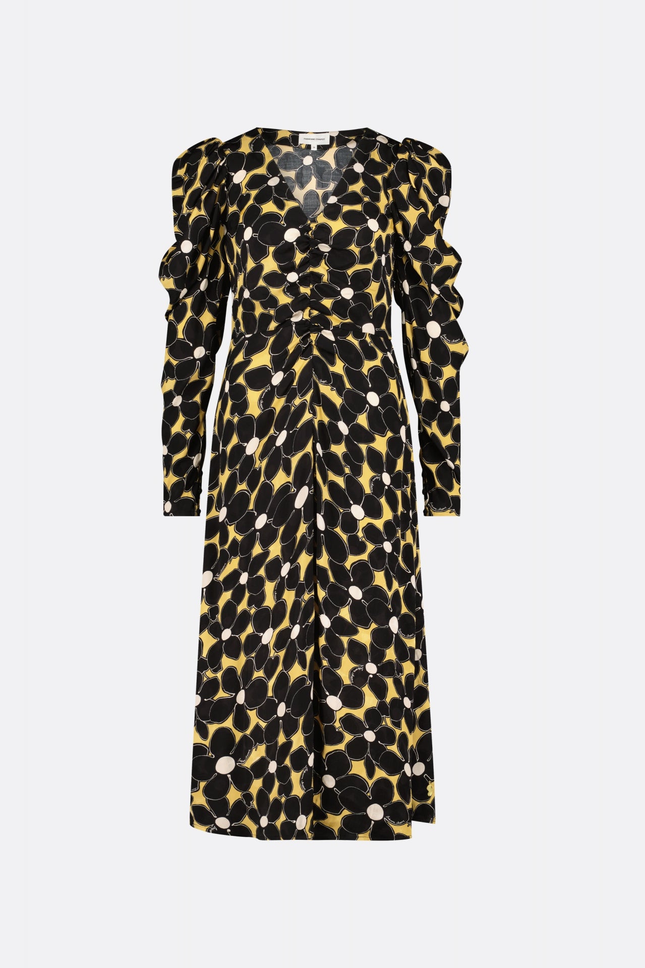 Vera Dress | Dijon Yellow/Black