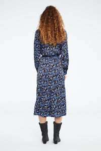 Noa Dress | Navy/Riad Blue