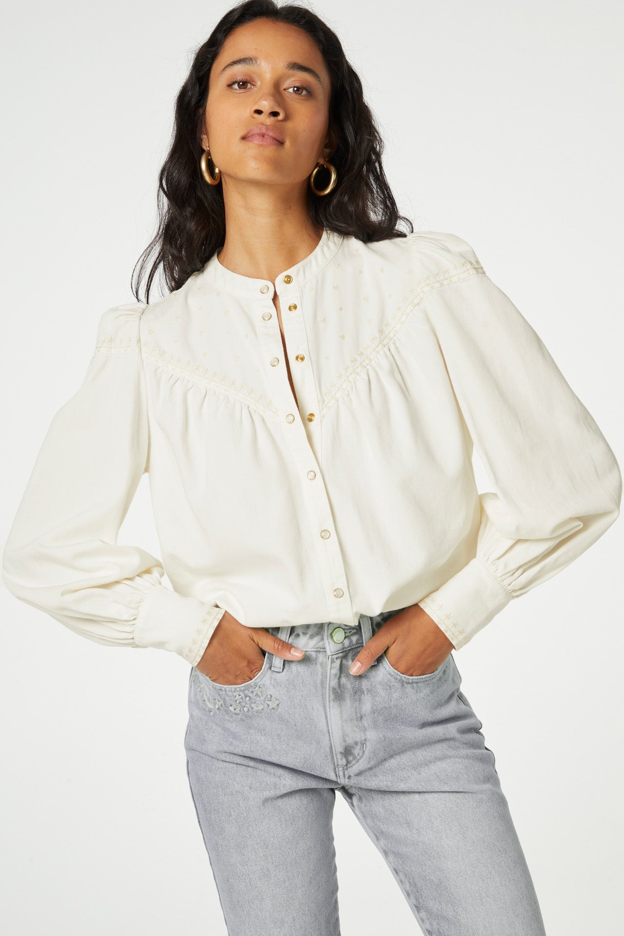 Baker Blouse | Cream White