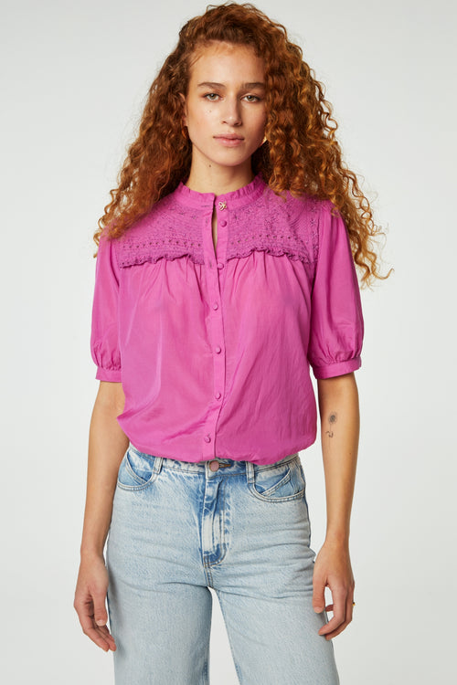 Tootsie SS Blouse | Cassis