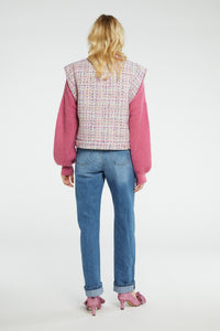 Twiggy Gilet | Bubble Gum Pink