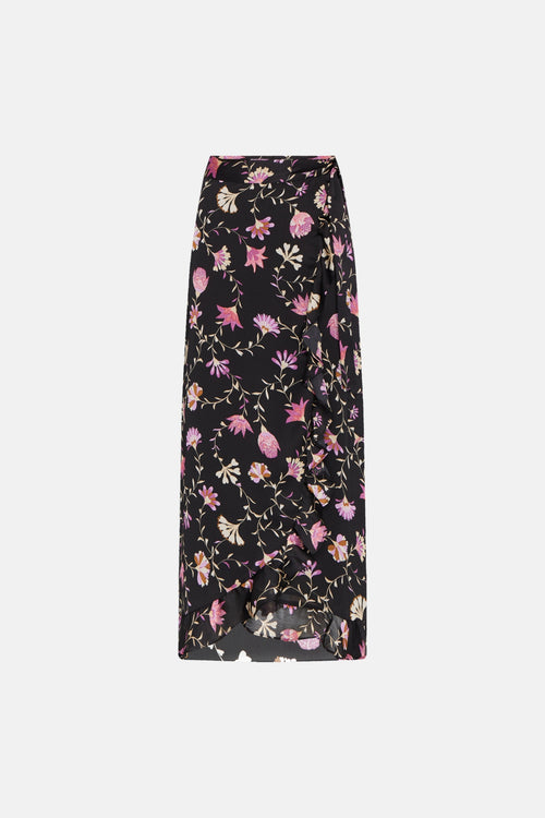 Bobo Frill Cato Skirt | Black/Loving Lilac