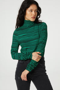 Jade Top | Black/Feeling Green