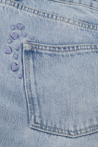 Lucy Wide | Faded Light Blue
