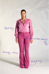 Eva Flare | Aubergine