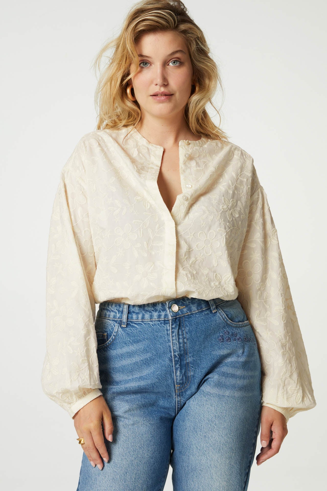 Belle Blouse | Cream White