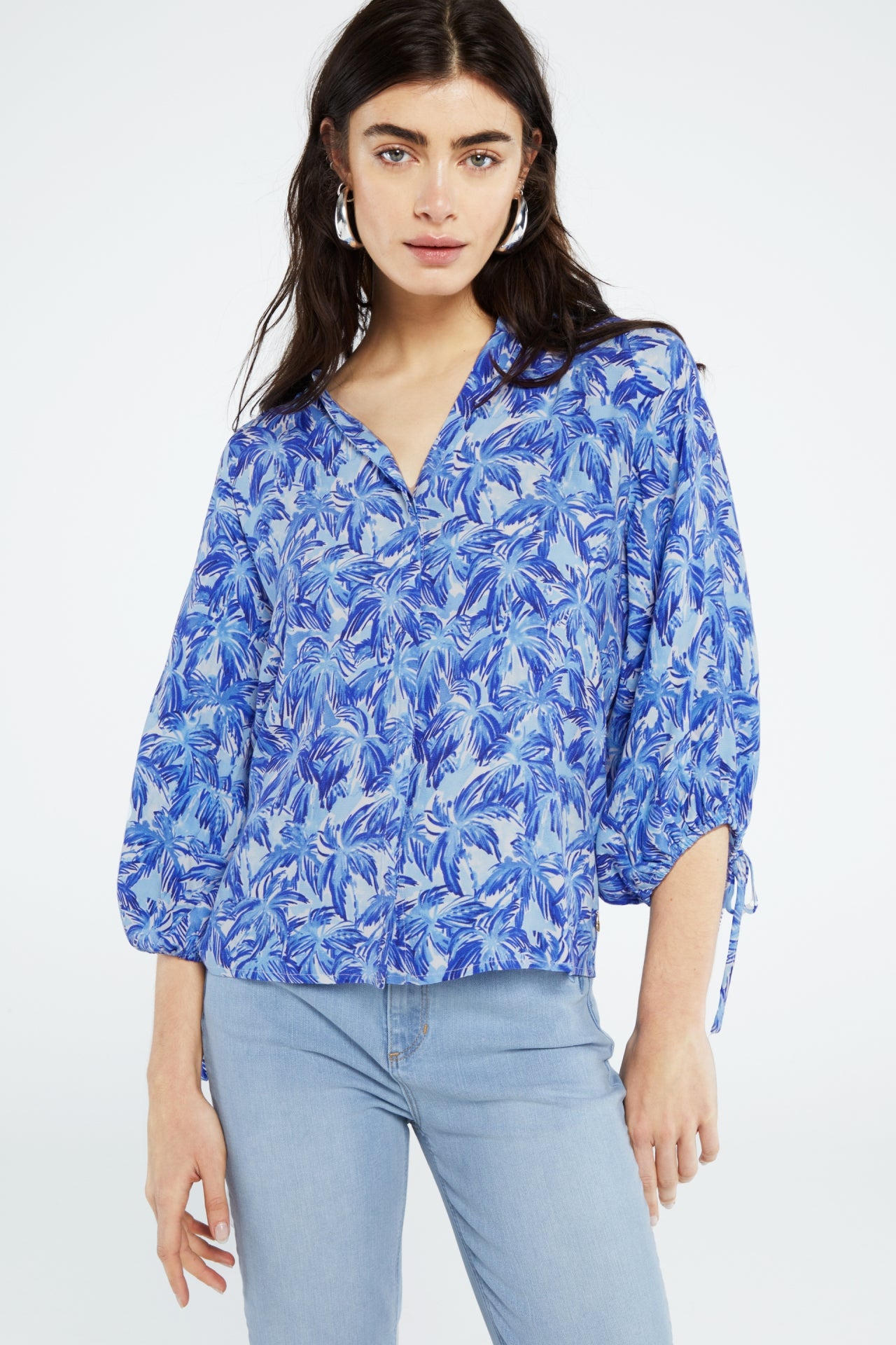 Cooper Blouse | Pool Blue/Caribbean