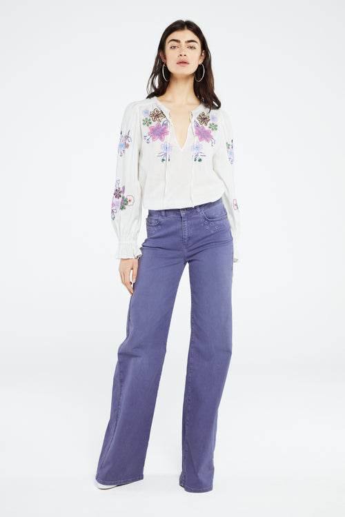 Eva Wide Leg | Dusty Lovender