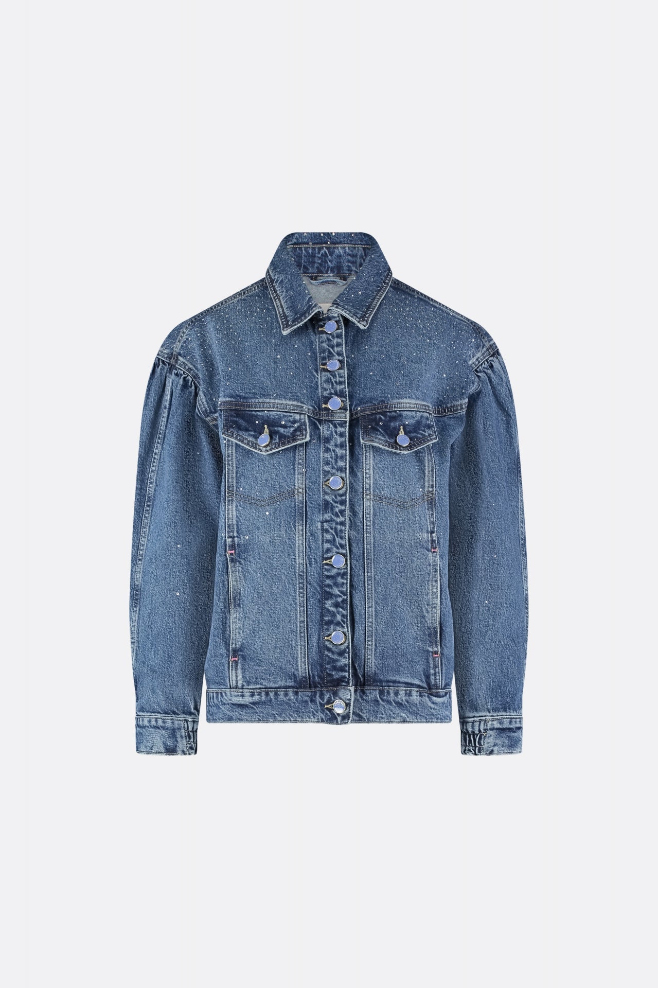 Dana Long Jacket | Medium Wash