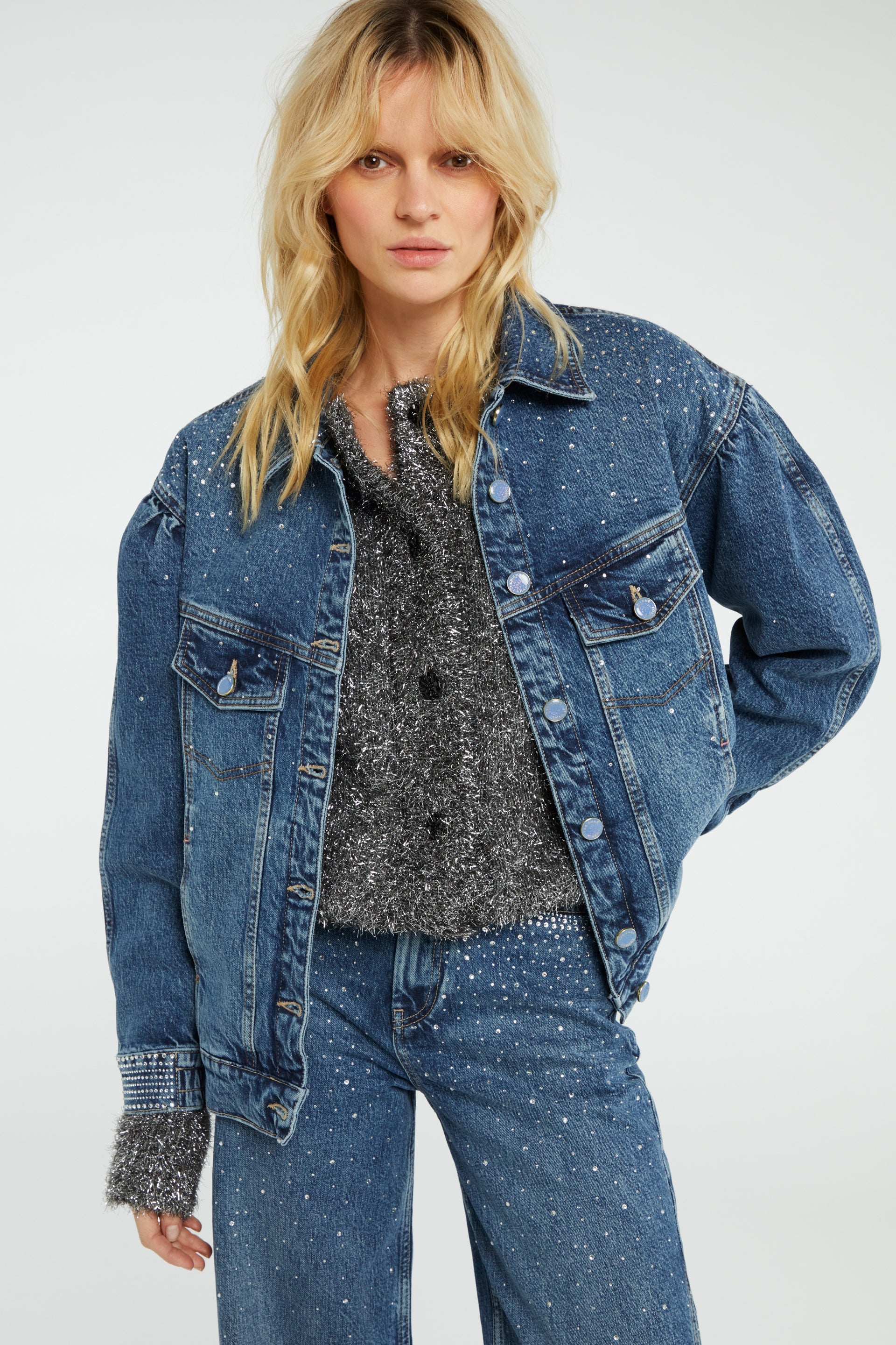 Dana Long Jacket | Medium Wash